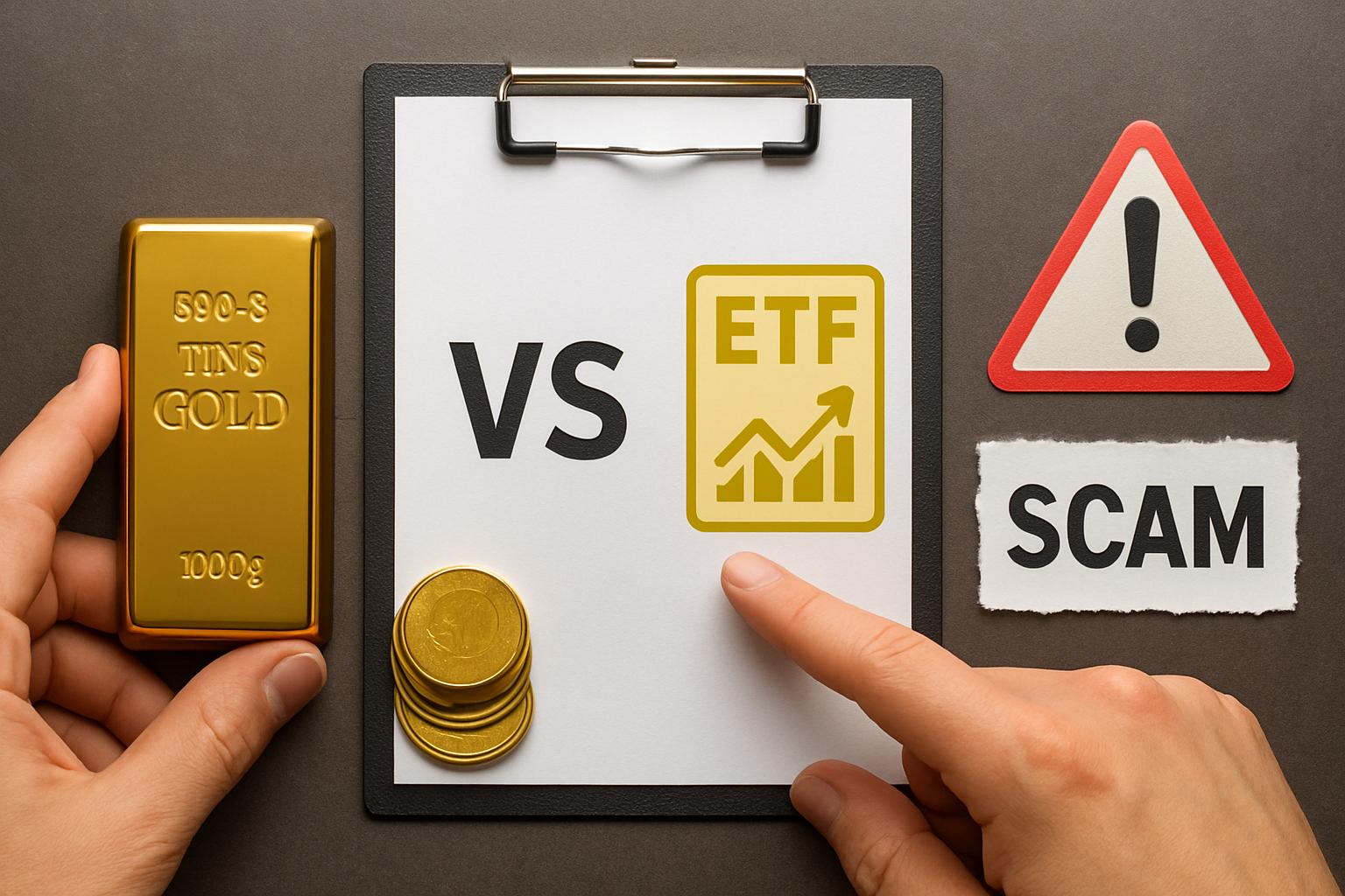 Złoto fizyczne czy ETF na złoto – jakie są różnice?. Ryzyko scamu i marketingowe sztuczki: jak nie dać się wciągnąć